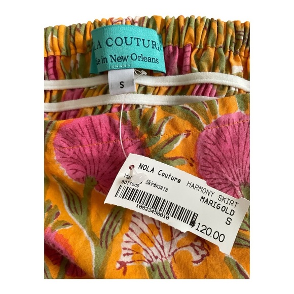 NWT NOLA Couture Harmony Mini Skirt in Marigold - Picture 4 of 4